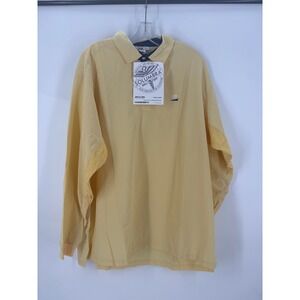 Solumbra Men's Classic Button Up Shirt Yellow XL Long Sleeve‎ Sun Protective